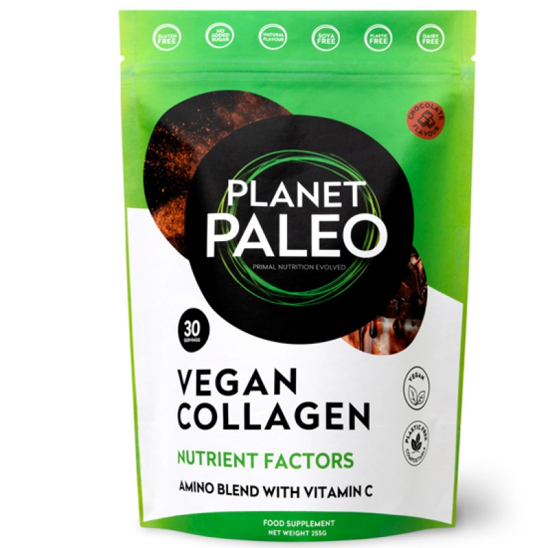 Planet Paleo Vegan Φόρμουλα Κολλαγόνου σε σκόνη -Σοκολάτα (255γρ) Τρόφιμα